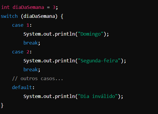 Estruturas de Controle em Java