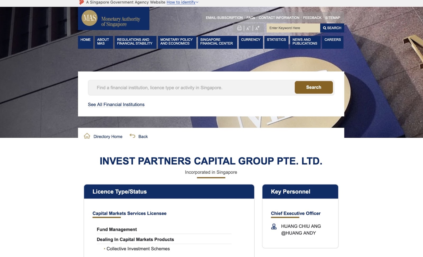 Invest Partners Capital Group PTE LTD: reviews-scam