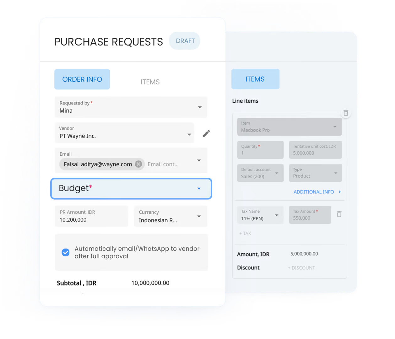 purchase requisition