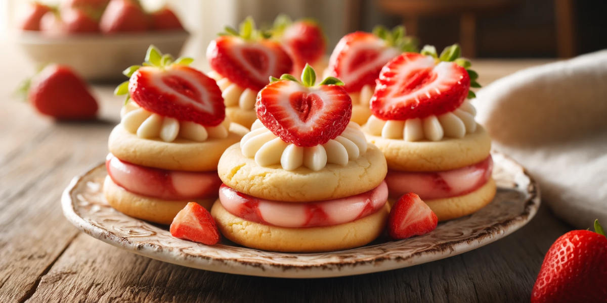 Strawberry Cheesecake Cookies