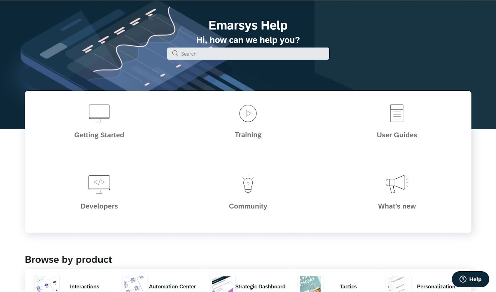 Screenshot of Emarsys Loyalty website