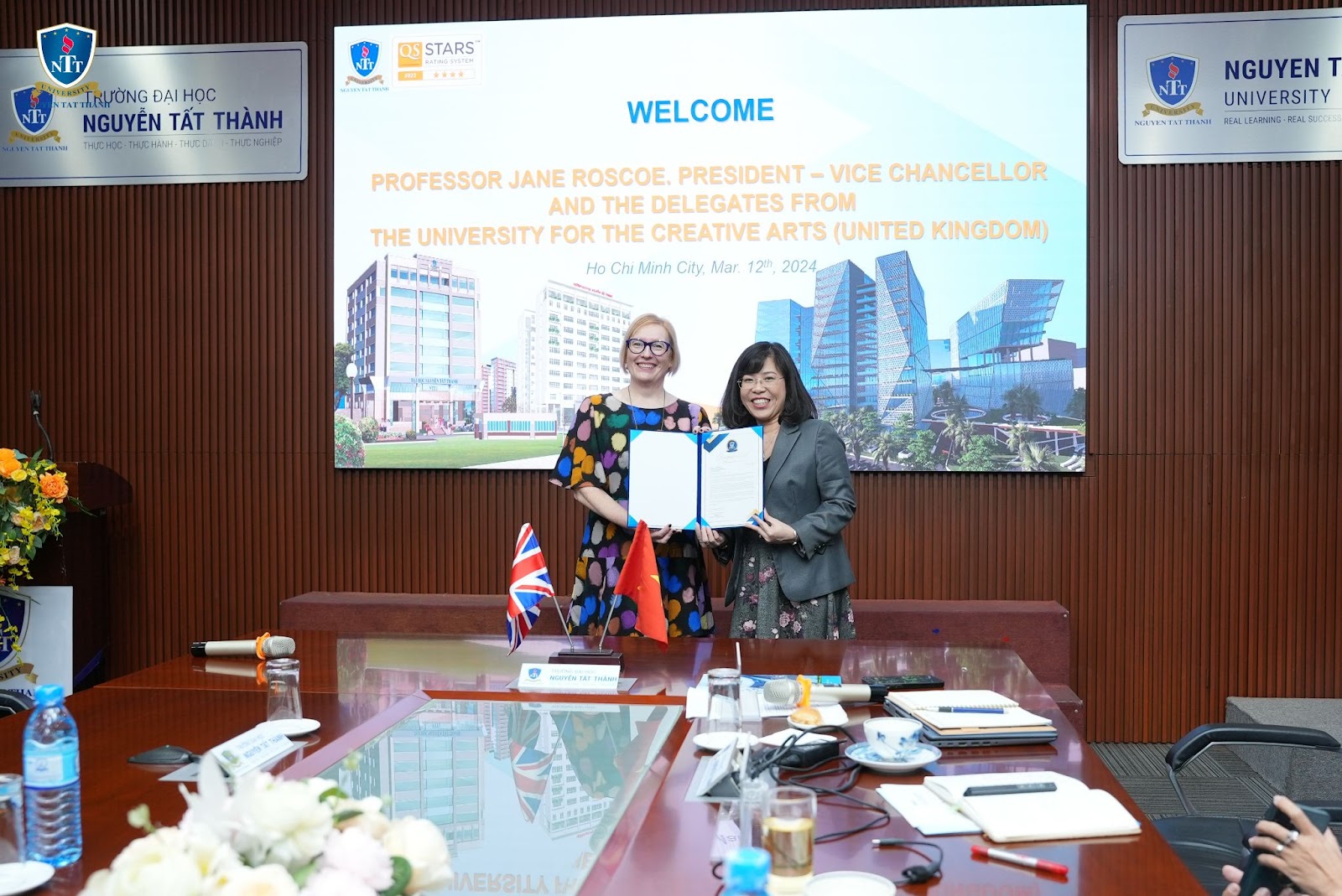Trường Đại học Nguyễn Tất Thành và University for the Creative Arts, Vương Quốc Anh đẩy mạnh trao đổi hợp tác trong lĩnh vực đào tạo và nghiên cứu