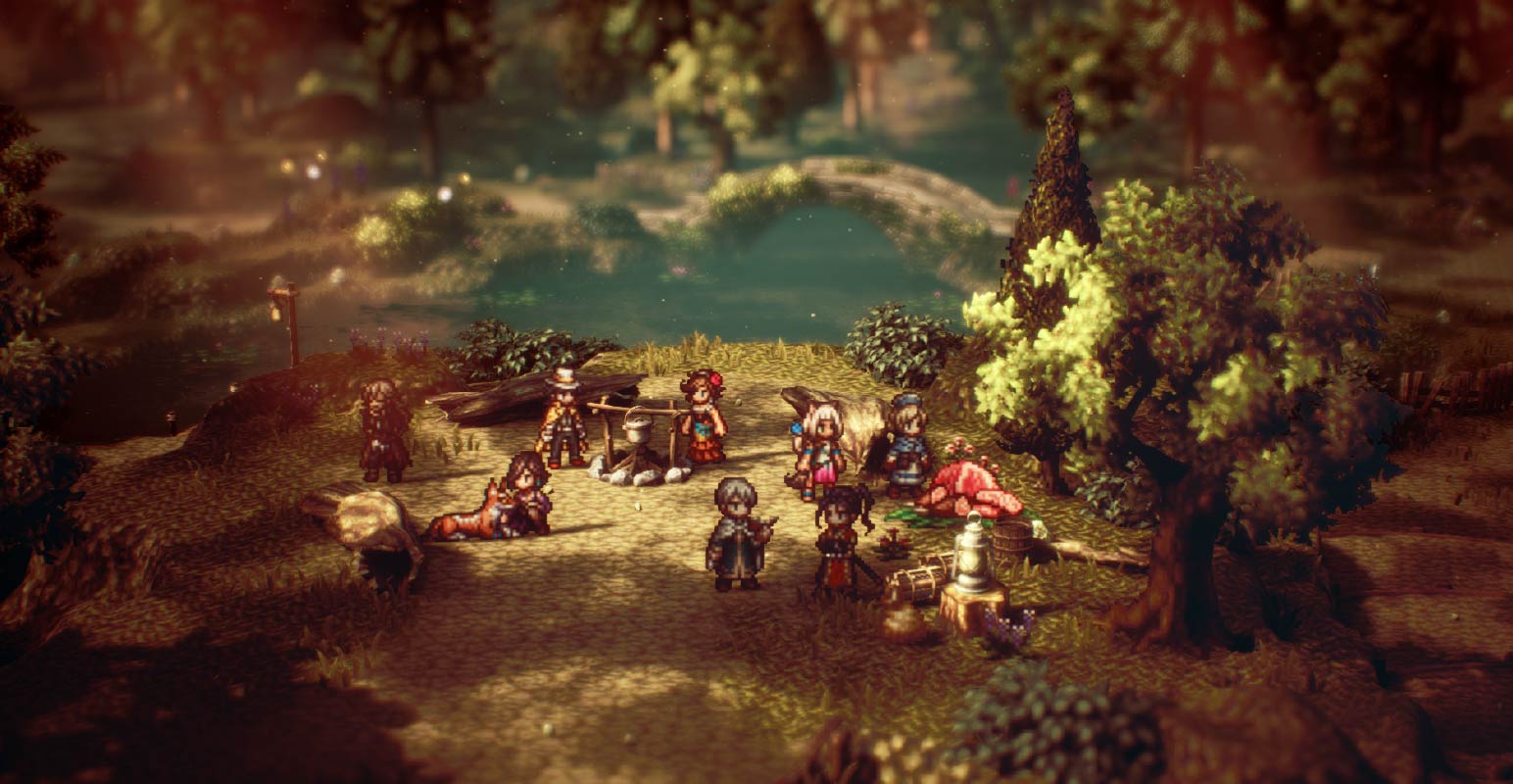 A screenshot of Octopath Traveler 2 gameplay