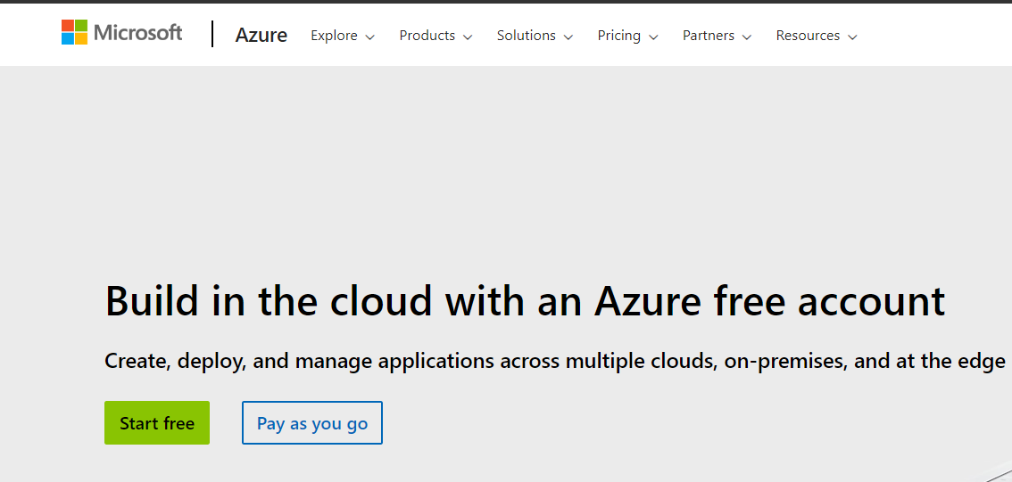 Azure Free Trial