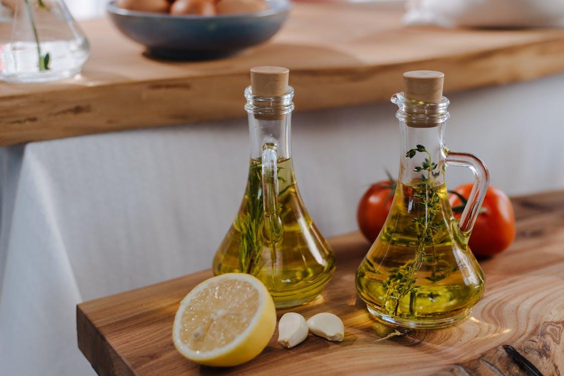 Free Fresh Olive Oil for Preparing Pasta Stock Photo