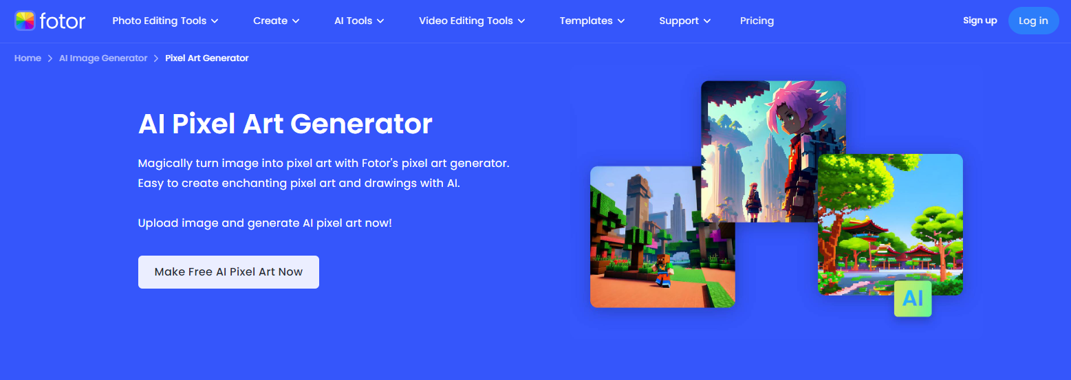 Fotor Pixel Art Generator