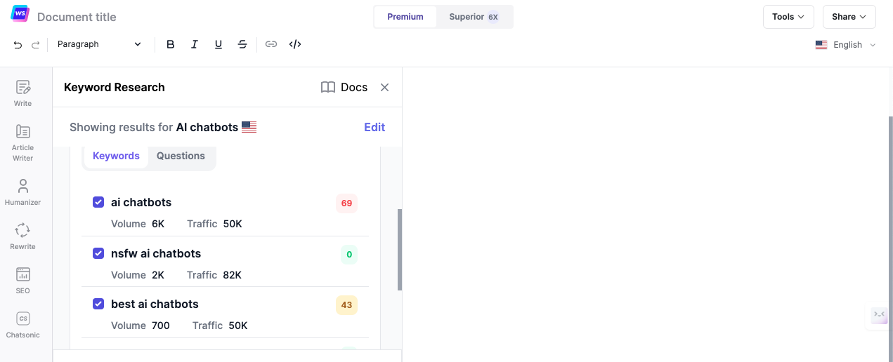 Metrics for better keyword research