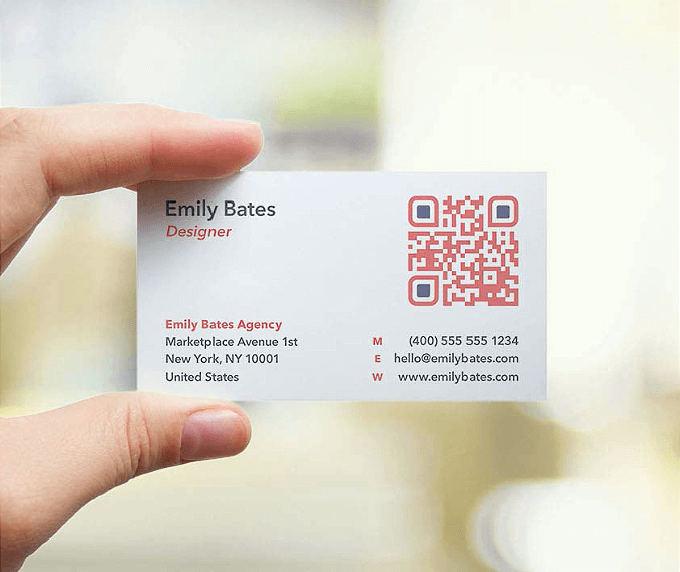 qr code business card