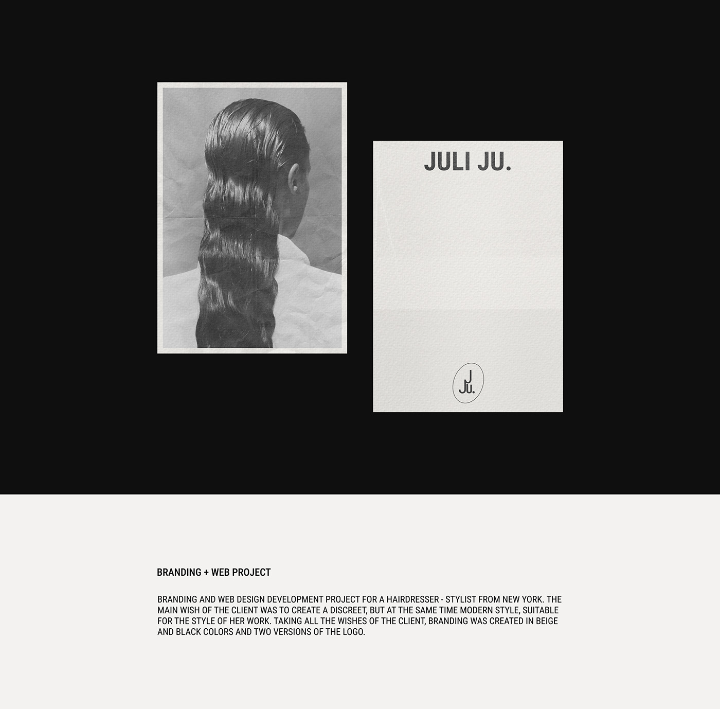 Artifact from the Elegant Branding and Web Design for a Modern Hair Stylist article on abduzeedo