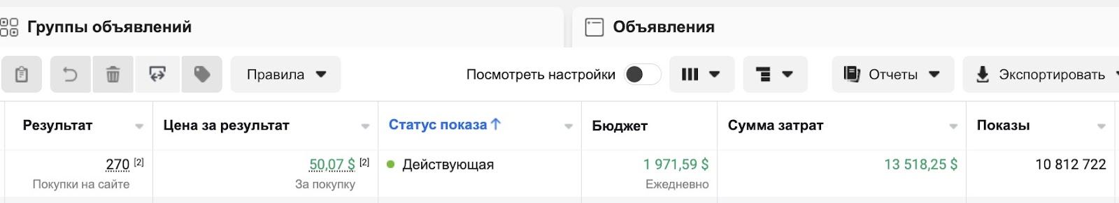 Приклади успішно оптимізованих рекламних кампаній на PWA-додатки. Ціна за депозит.