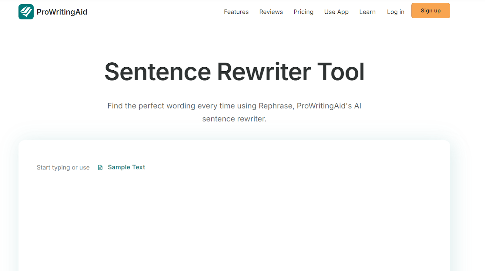 ProWritingAid Sentence Rewriter