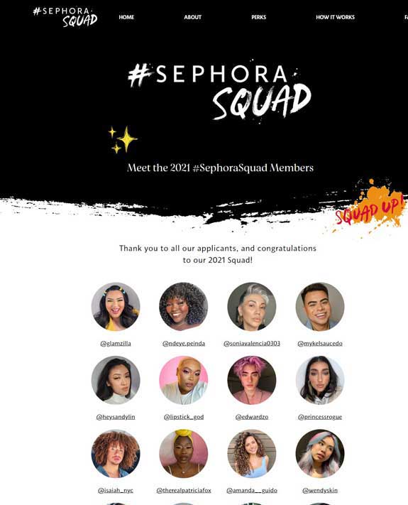 2021 sephora squad