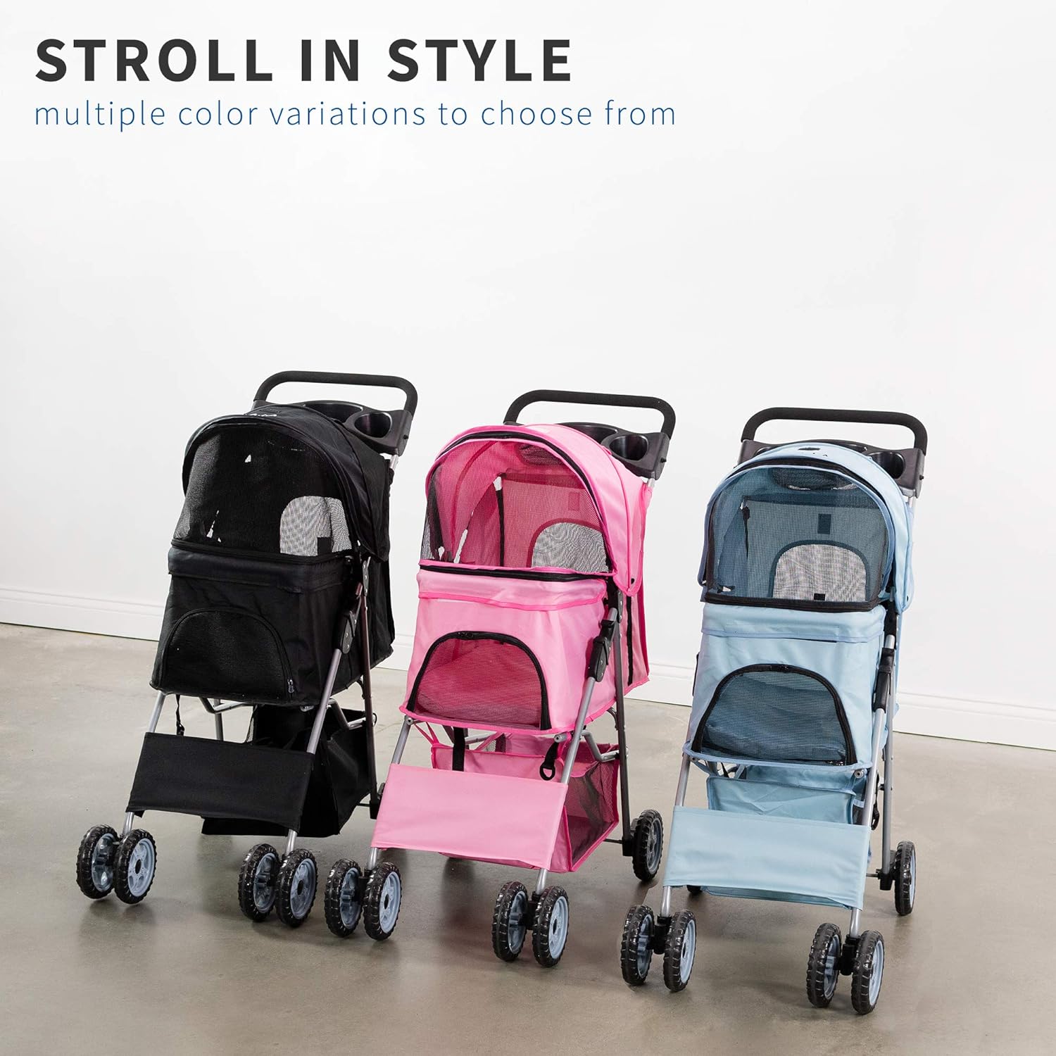 VIVO Four Wheel Pet Stroller