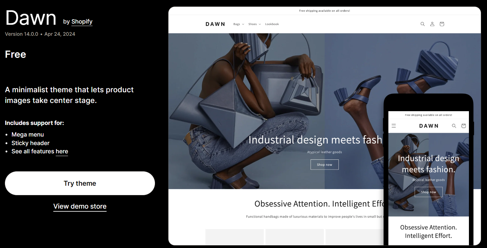 Dawn - free shopify theme