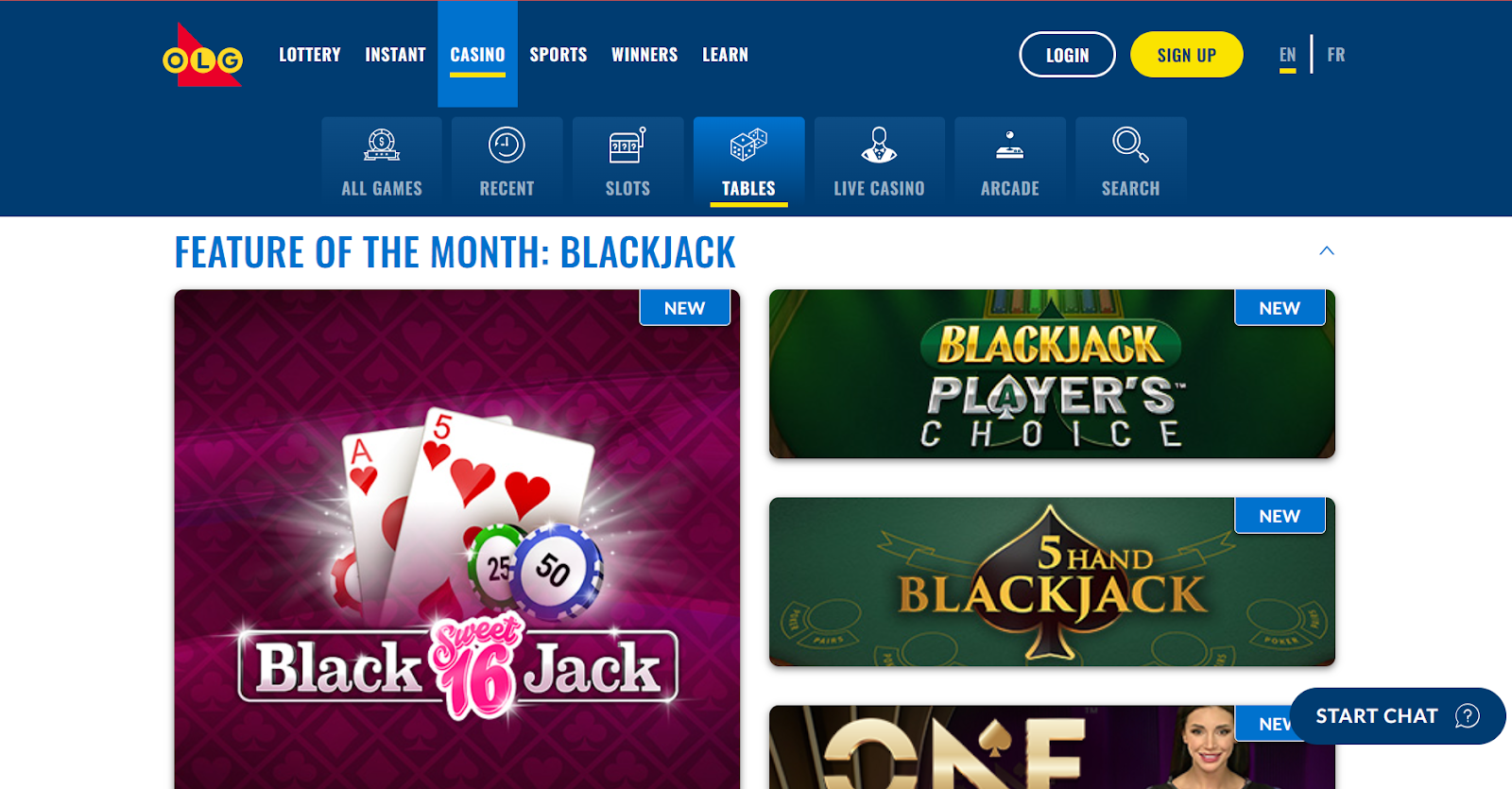 Proline+ Online Blackjack Ontario