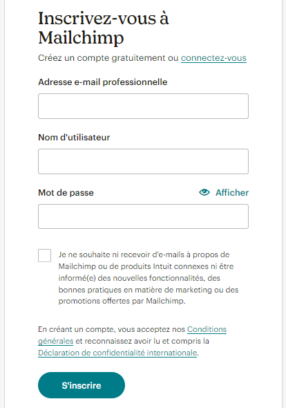 Mailchimp: Utilisation