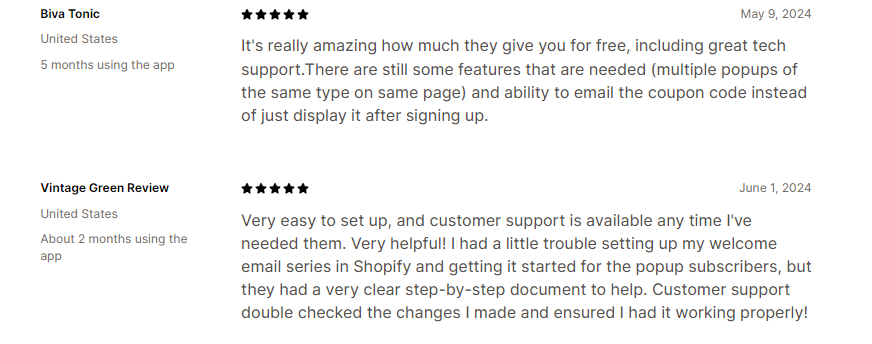 Customers' Reviews on EcomSend