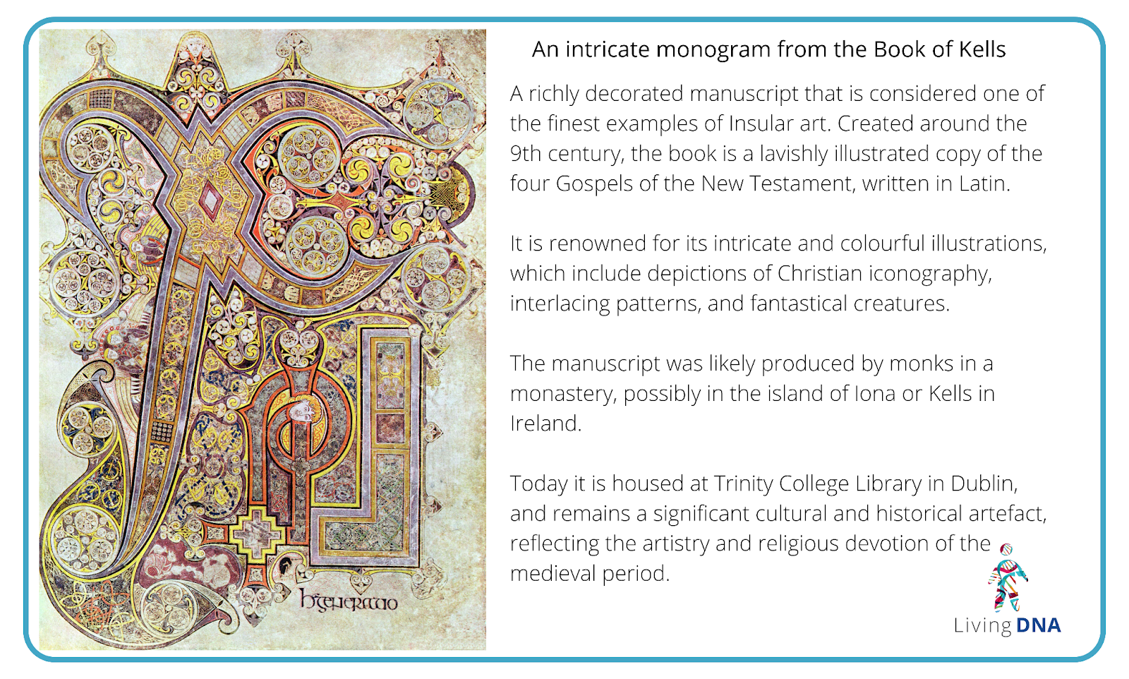 Monogram page from The Book of Kells, Four Gospels