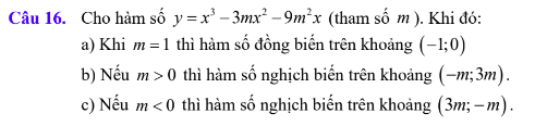 Lý thuyết Tính đơn điệu của hàm số & Các dạng bài tập