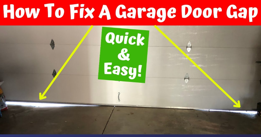how to seal garage door gaps