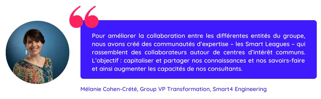 Citation de Smart4 Engineering sur le travail en équipe et la création de' Smart Leagues