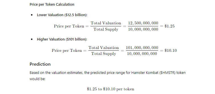  predict the price of Hamster Kombat 