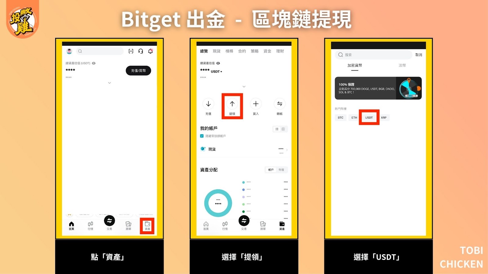 Bitget 交易所出入金教學：Bitget 入金教學、Bitget 出金詳細步驟