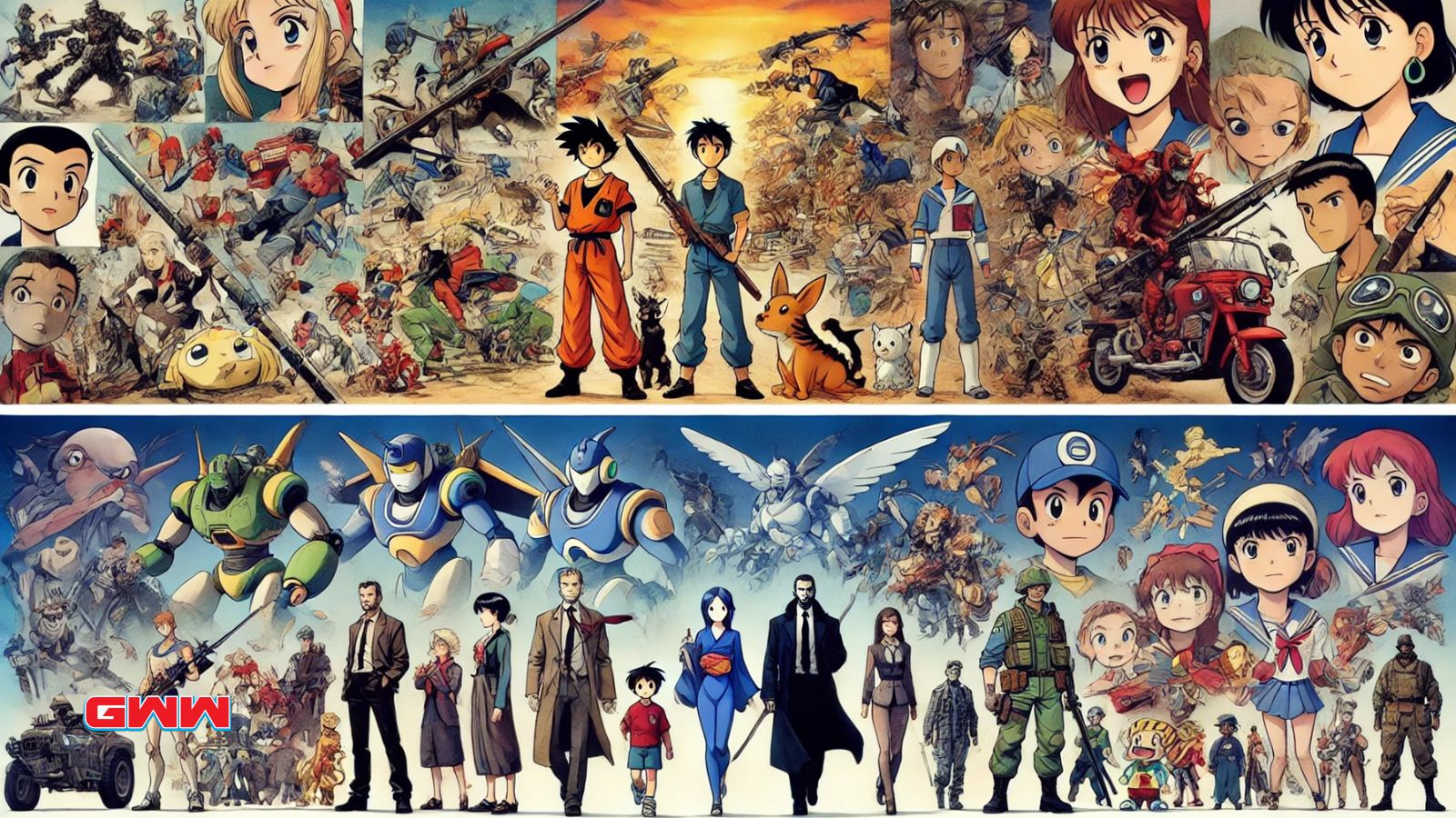 Anime vs. Western Cartoons: Classic anime and American cartoons comparison