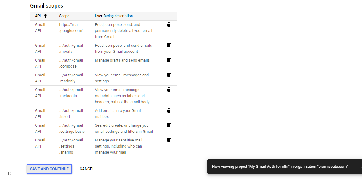 How to Create Google Mail API Credentials: A Comprehensive Guide Using n8n as a Use-Case