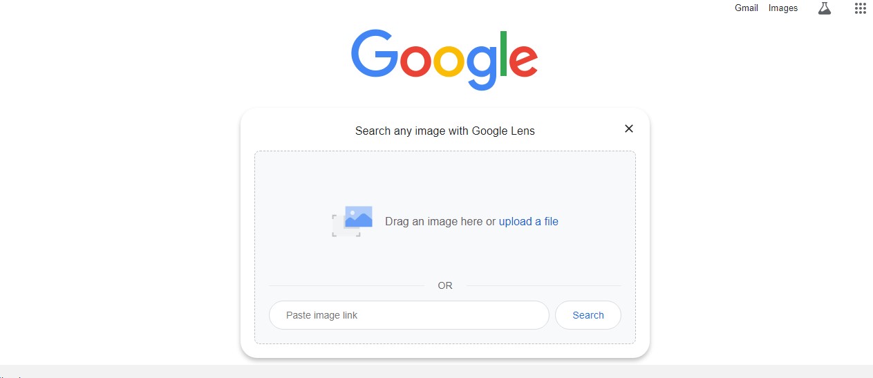 upload a picture on Google search