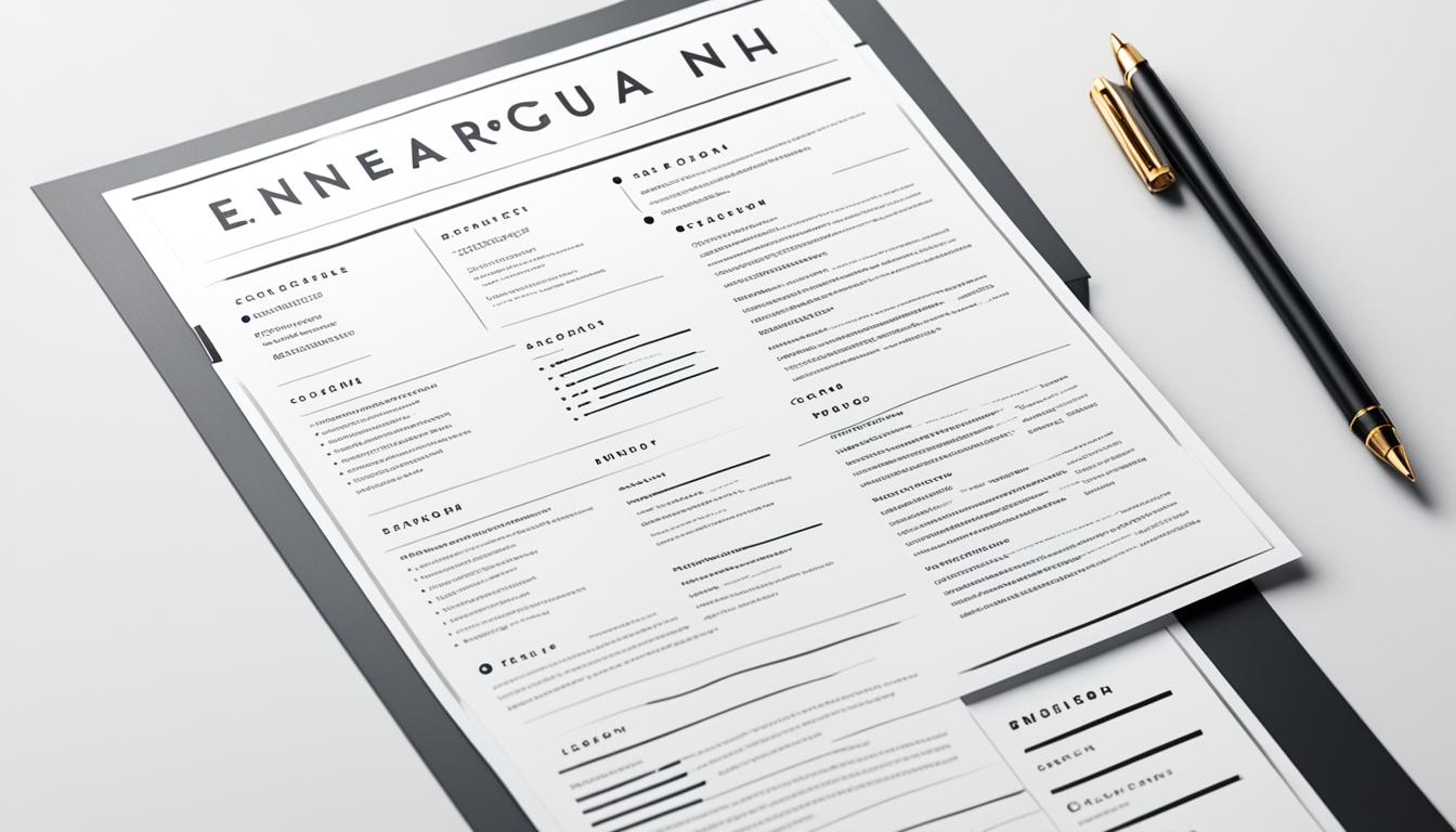 A sleek and professional-looking resume with personalized branding elements.