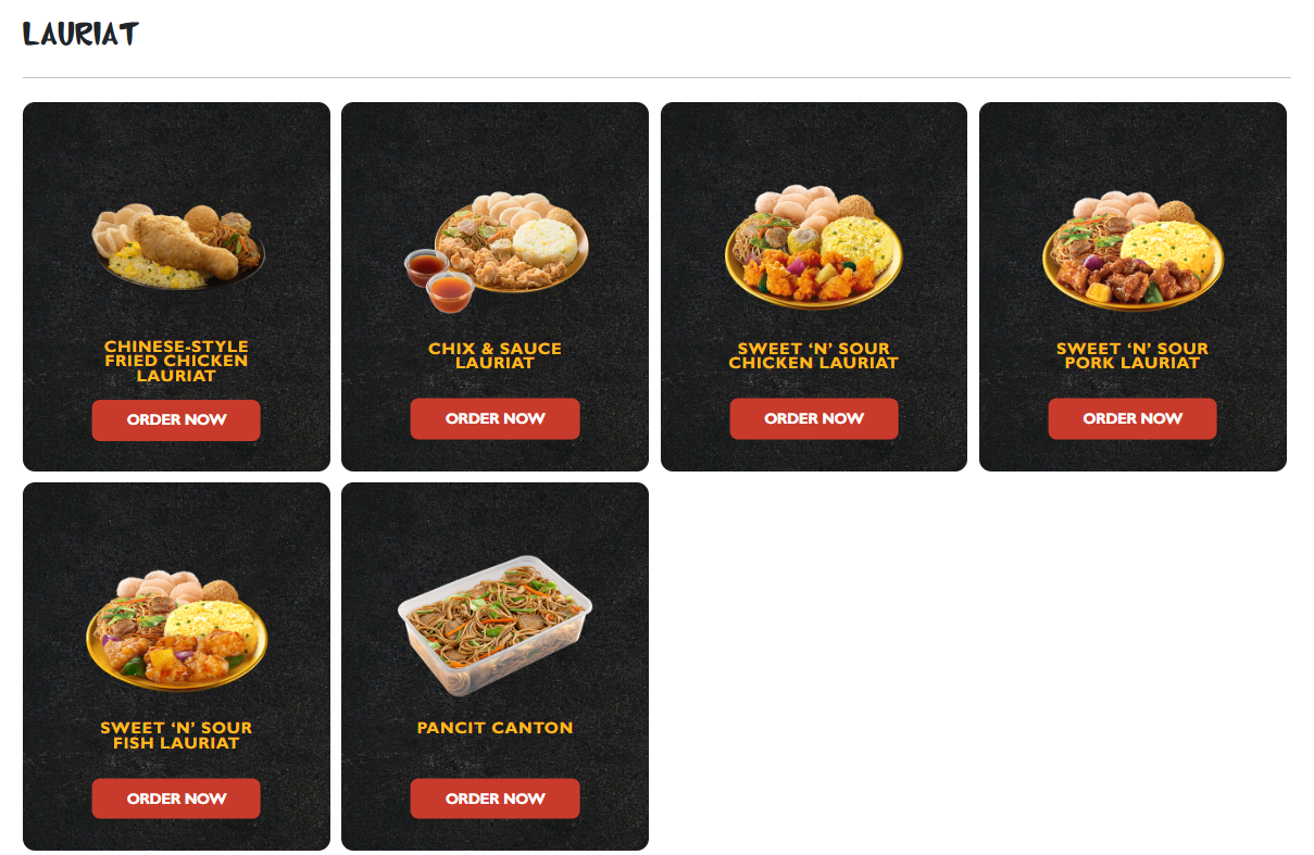 Chowking package deal Lauriat
