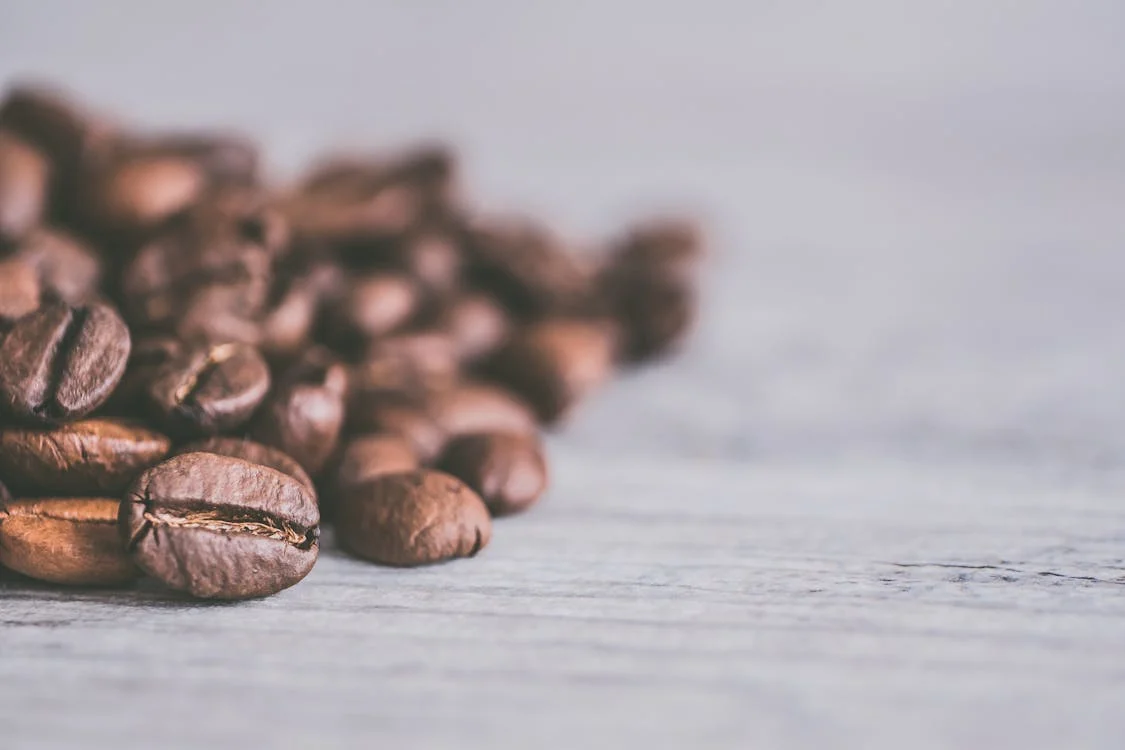 a pile of coffee beans