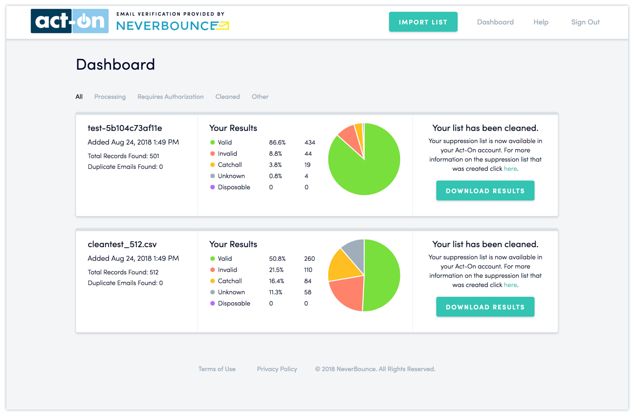 Email Verification Tool neverbounce
