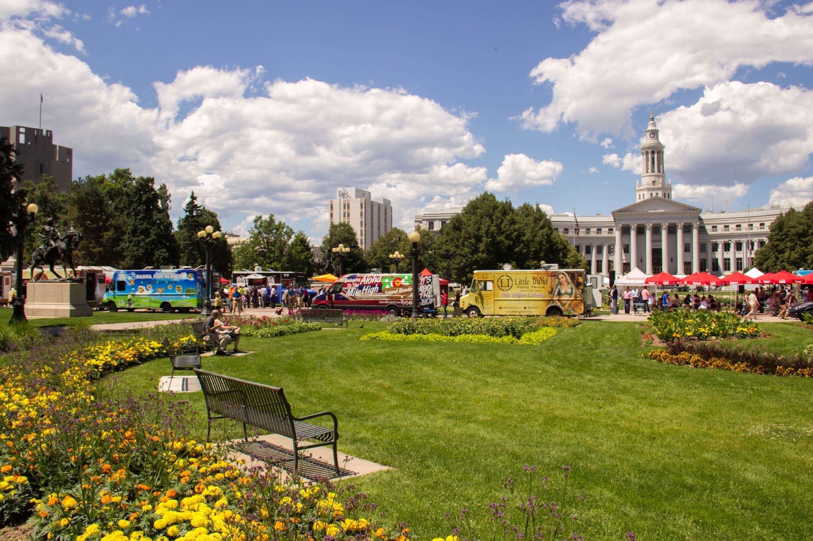 Civic Center Park in Denver hosting Civic Center EATS event