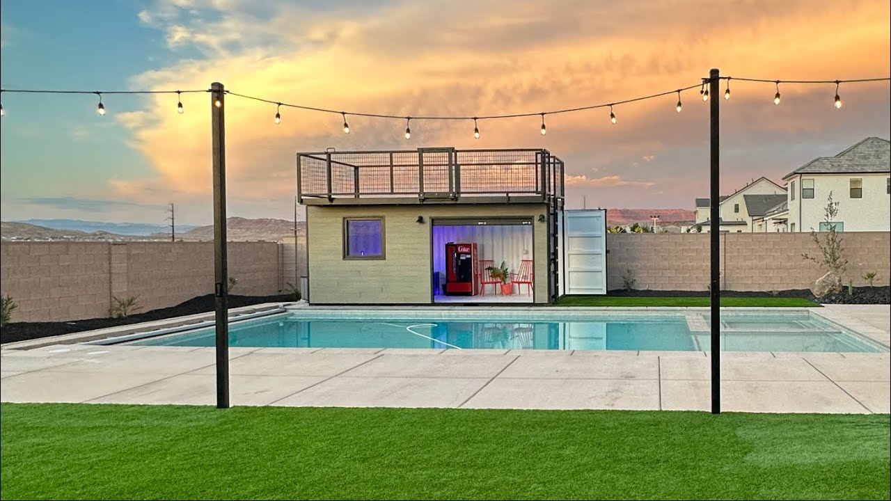 Shipping Container Pool House