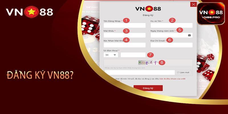 Người chơi cam kết nắm rõ các điều khoản đăng ký tại vn88