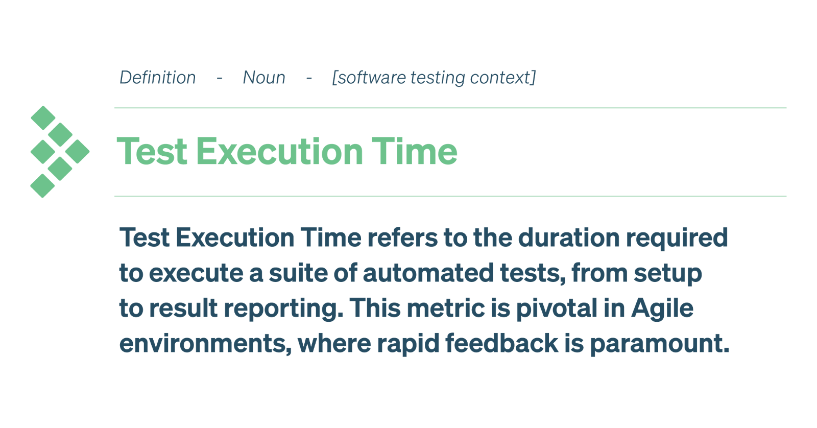 Test Execution Time definition