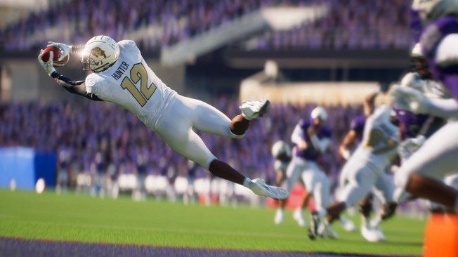 Catching ball in EA Sports College Football 25