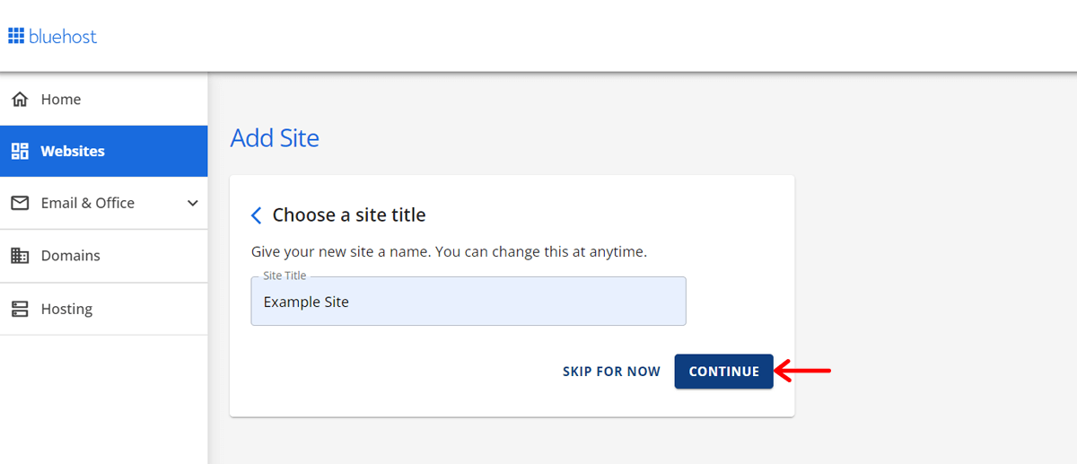 Add Website Title