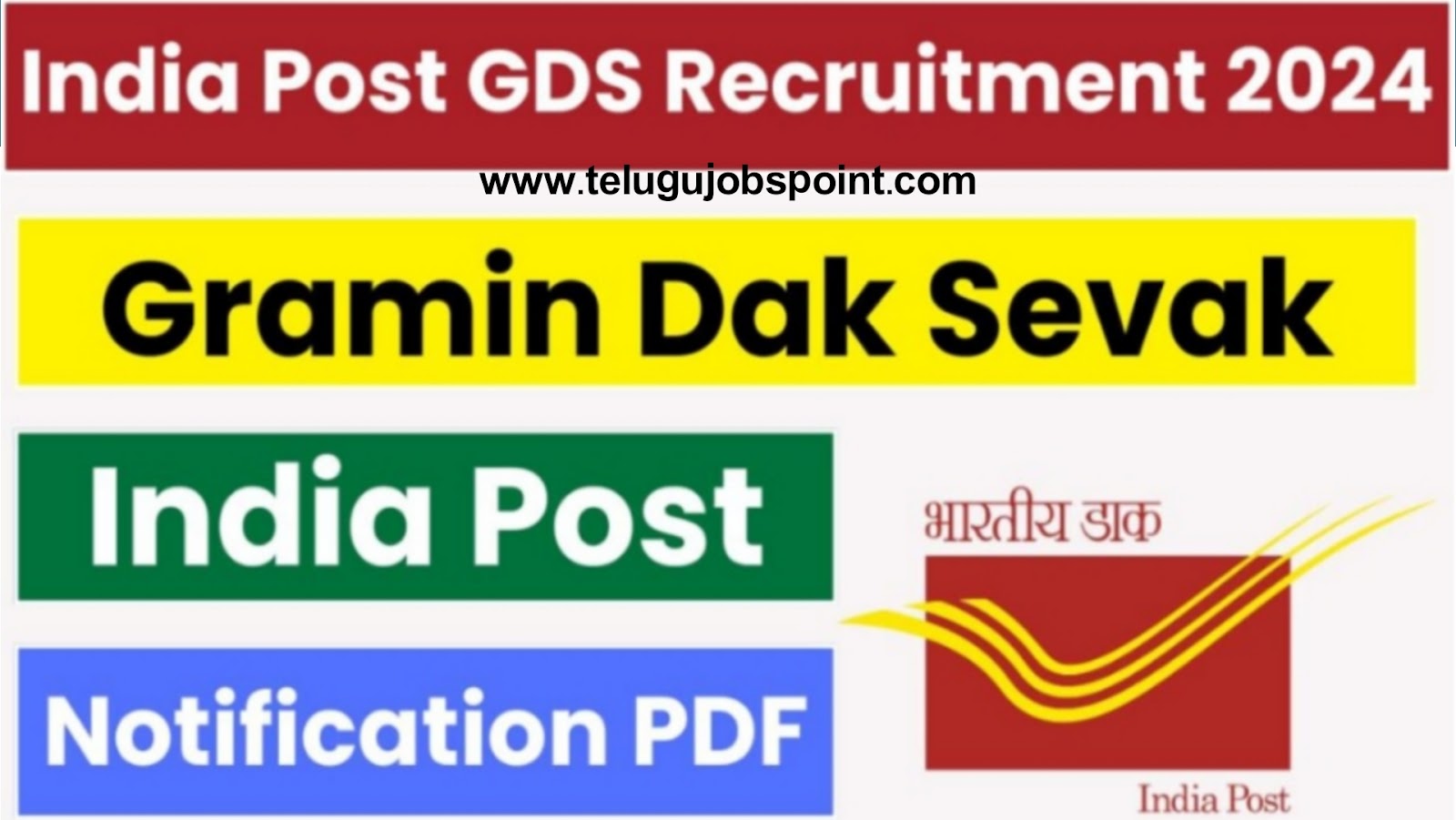 Indian Postal GDS notification in Telugu