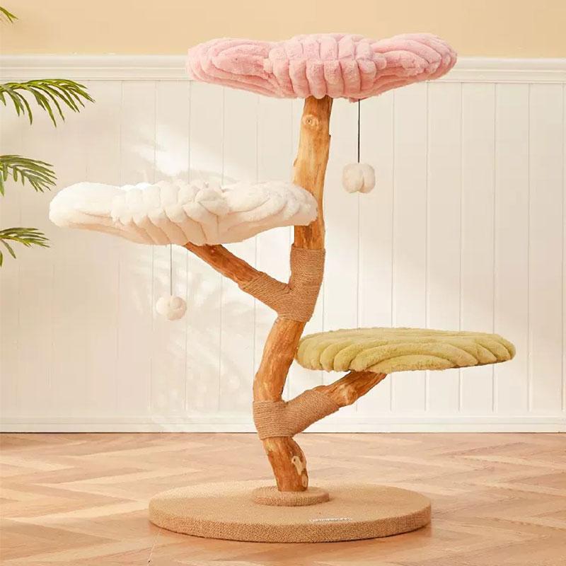 Clouds Deluxe Solid Wood Cat Tree (12)