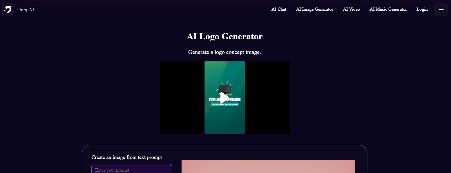 DeepAI Logo Generator