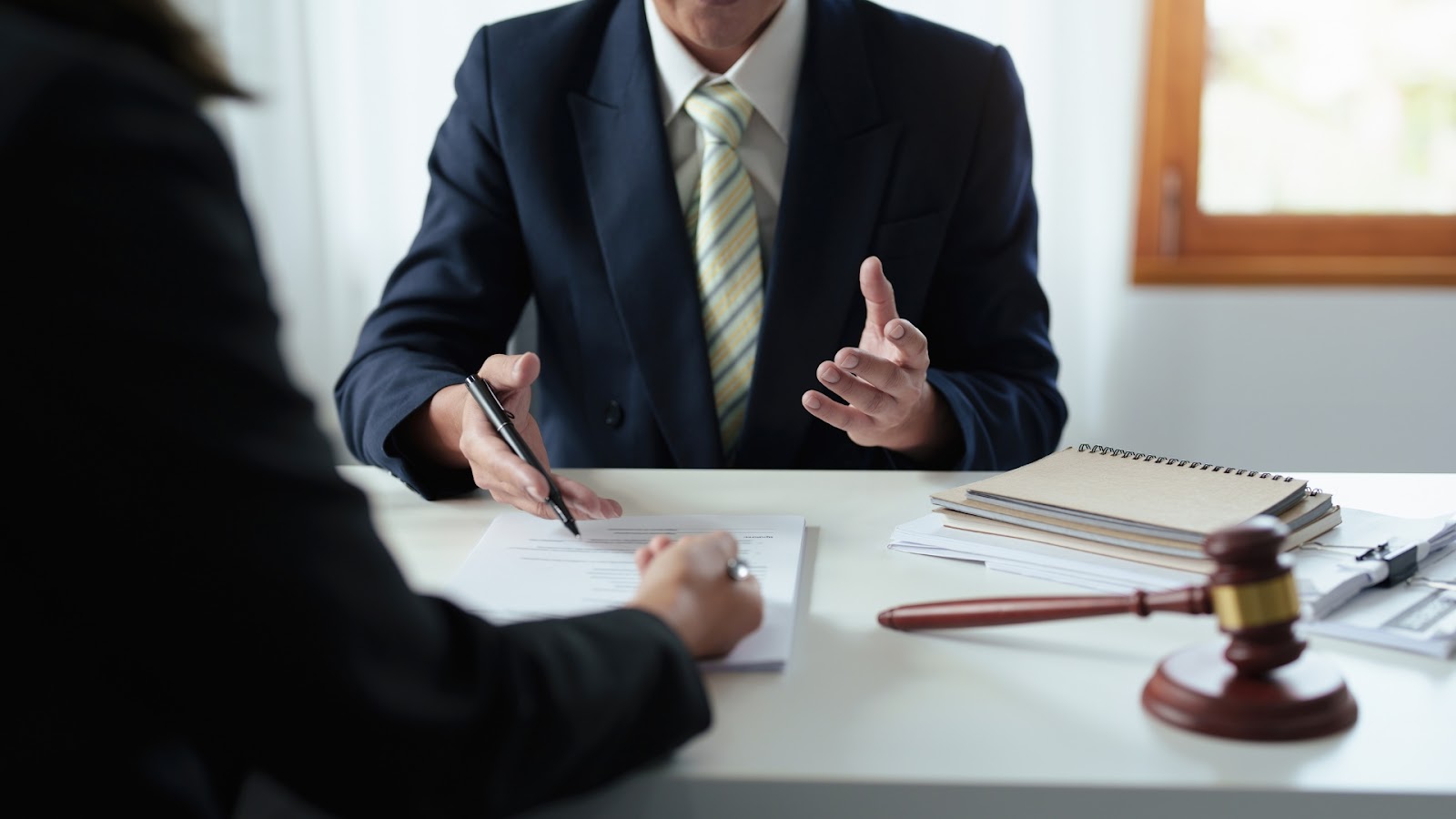 Lawyer helping a victim of excessive force