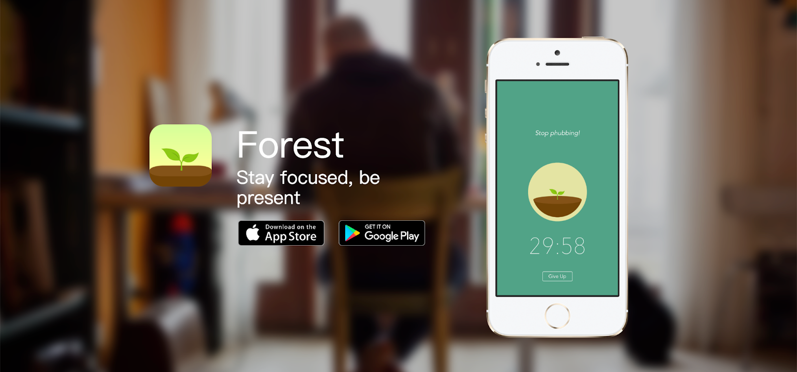 Forest app for mobiles