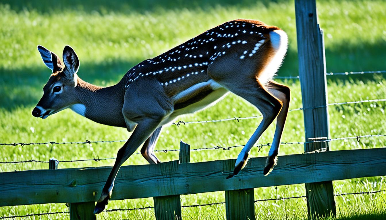 how high can a deer jump over a fence