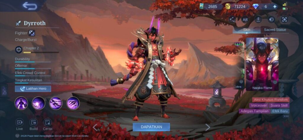 Skin Dyrroth terbaru