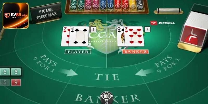 Baccarat sv88 là game bài có tỷ lệ thắng cao