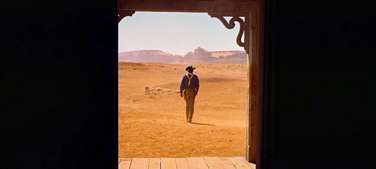 A person standing in a desert Description automatically generated