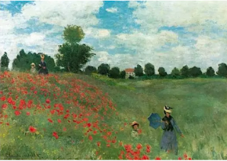 Poppy Fields, Claude Monet